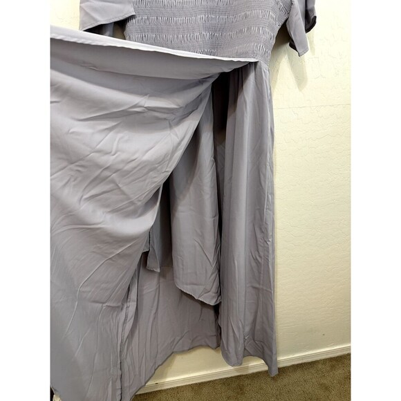 Womans Smocked Layered Maxi Dress Size XL Babydoll Boho Classic Minimal Event - Picture 10 of 13